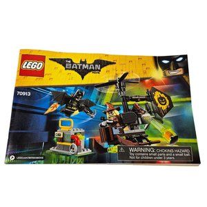 Lego Batman Movie DC Comics 70913 Manual Instruction Booklet ONLY No Bricks Figs